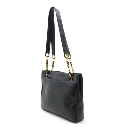 Chanel Sac Chain Tote en cuir noir