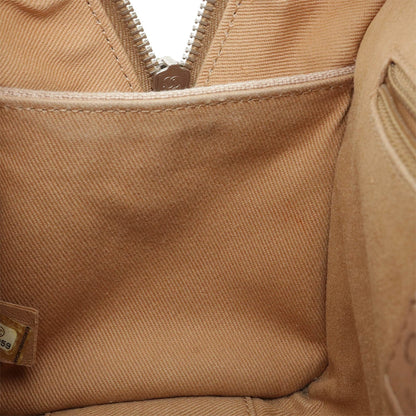 Chanel Sac Deauville en toile beige