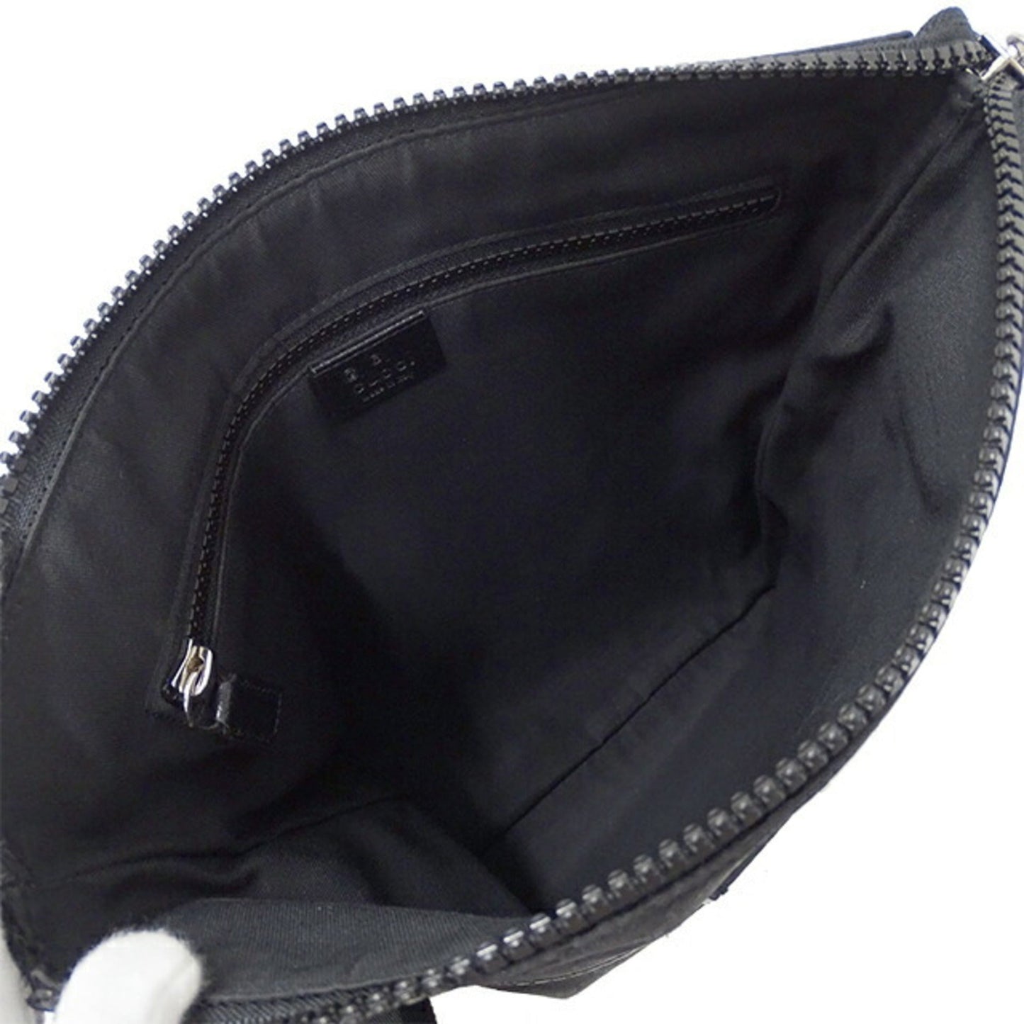 GUCCI bag men's shoulder nylon black 449184