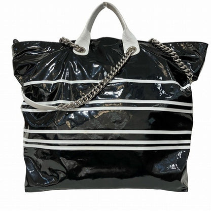 Chanel Sac La Pausa en vinyle noir