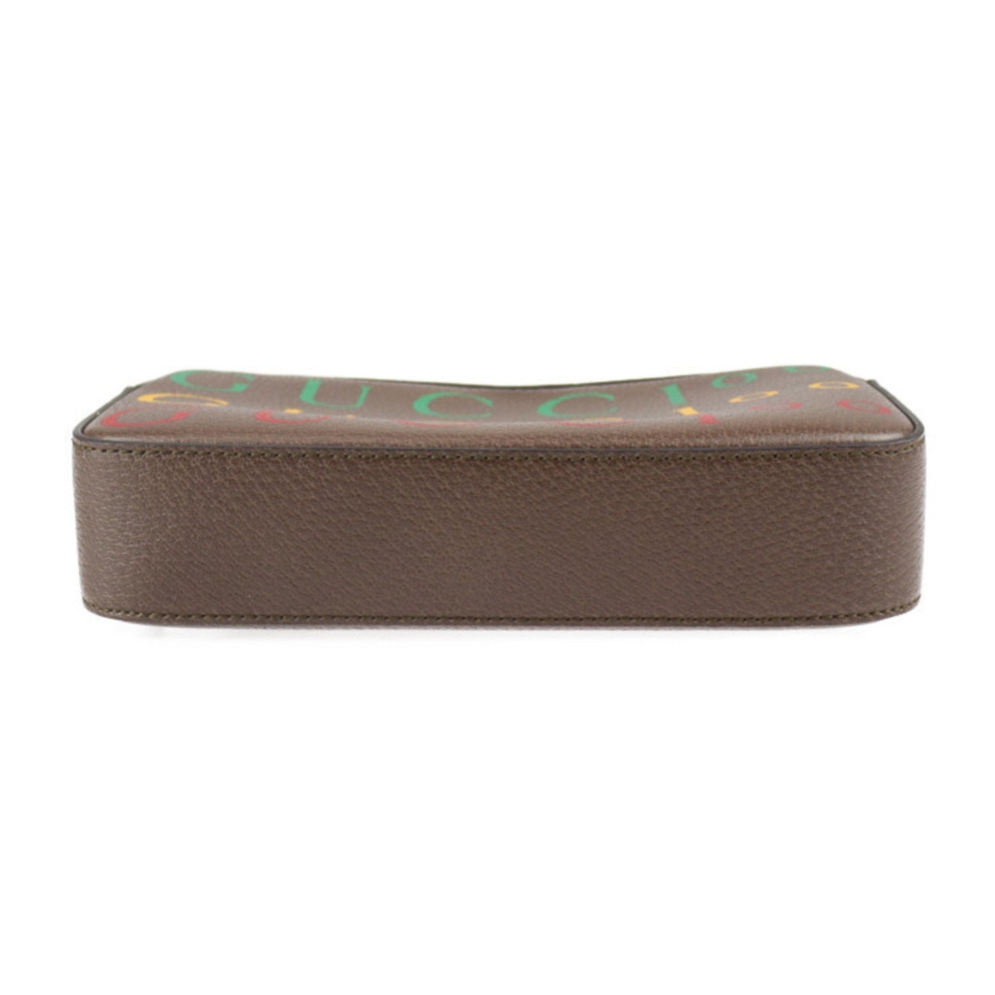 GUCCI Belt Bag 100th Anniversary Waist 602695 Calf Leather Brown Multicolor Gold Hardware Logo Body Pouch Bum