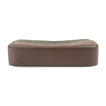 GUCCI Belt Bag 100th Anniversary Waist 602695 Calf Leather Brown Multicolor Gold Hardware Logo Body Pouch Bum
