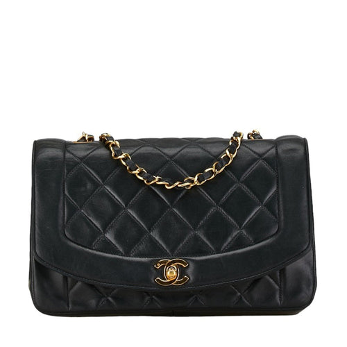 Chanel Sac Diana en cuir noir