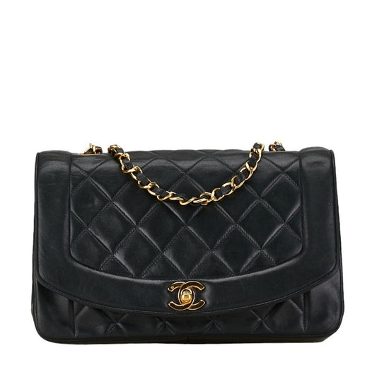 Chanel Sac Diana en cuir noir