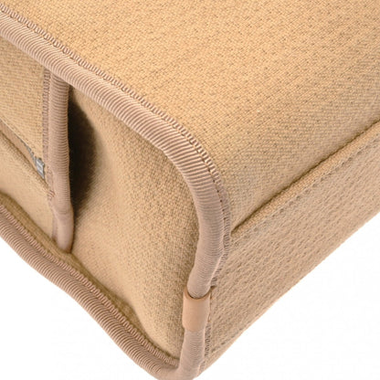 Chanel Sac Deauville en toile beige