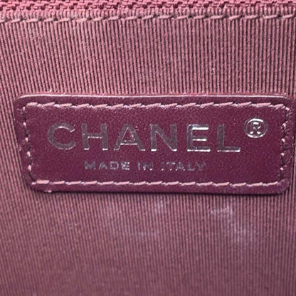 Chanel Sac Boy en cuir rouge