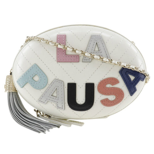 Chanel Sac La Pausa en cuir blanc