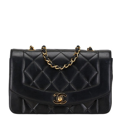 Chanel Sac Diana en cuir noir