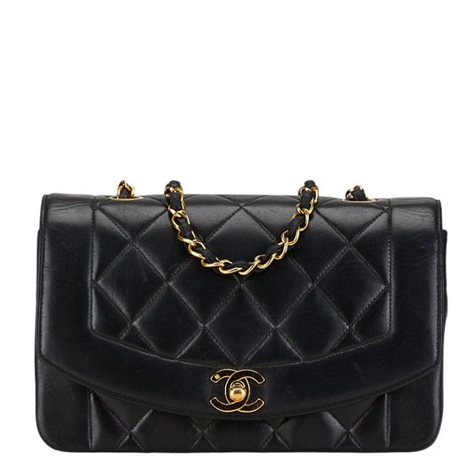 Chanel Sac Diana en cuir noir