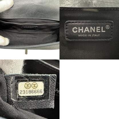 Chanel Sac Boy en cuir noir