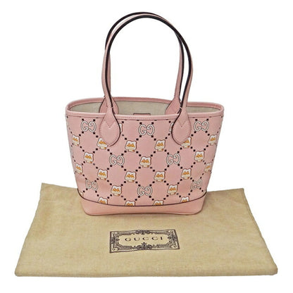 GUCCI Bag Women's Tote Leather Pikarar Pink 726762 Animal