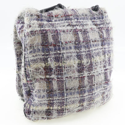 Chanel Sac Flap en tweed violet