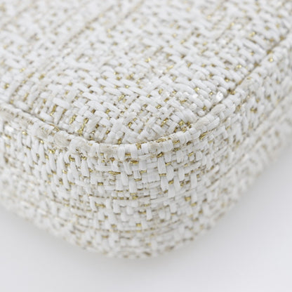 Chanel Sac Deauville en tweed blanc