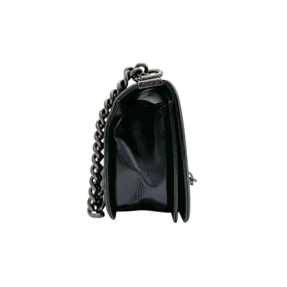 Chanel Sac Boy en cuir noir