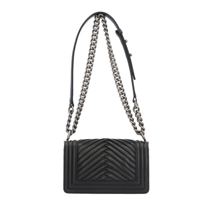 Chanel Sac Boy en cuir noir