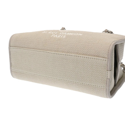 Chanel Sac Deauville en toile gris