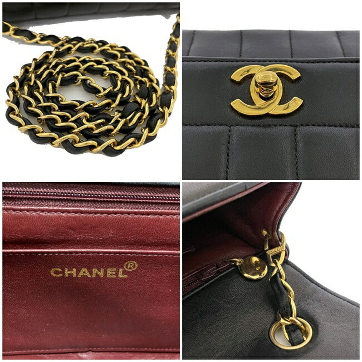 Chanel Sac Single Flap en cuir noir