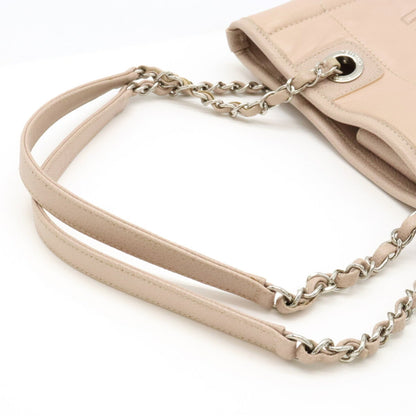 Chanel Sac Deauville en cuir beige