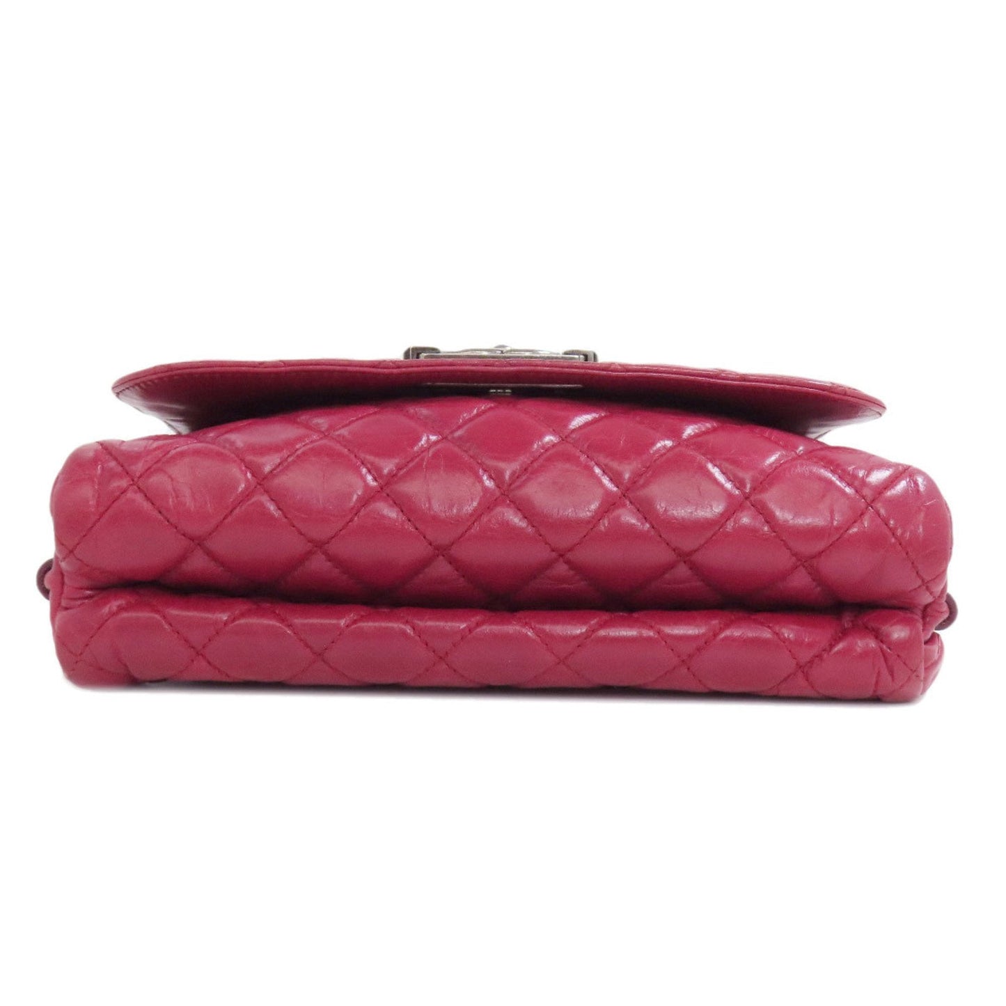 Chanel Sac Boy en cuir rouge