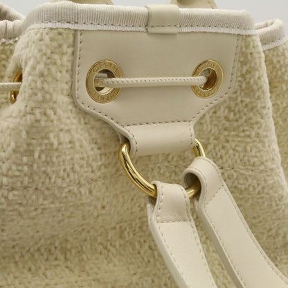 Chanel Sac Deauville en cuir beige