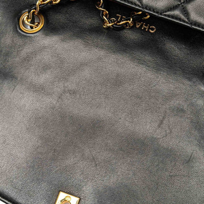Chanel Sac Diana en cuir noir