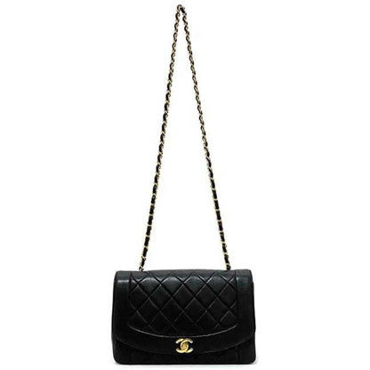 Chanel Sac Diana en cuir noir