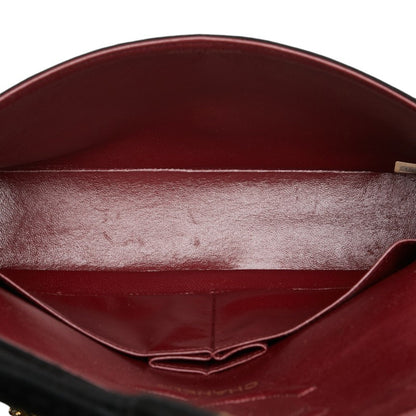Chanel Sac Double Flap en coton noir