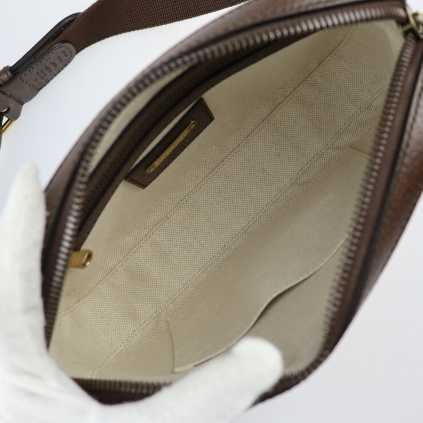 GUCCI Belt Bag 100th Anniversary Waist 602695 Calf Leather Brown Multicolor Gold Hardware Logo Body Pouch Bum