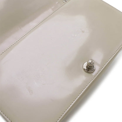 Chanel Sac Boy en cuir gris