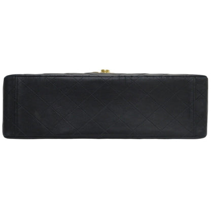 Chanel Sac Single Flap en cuir noir