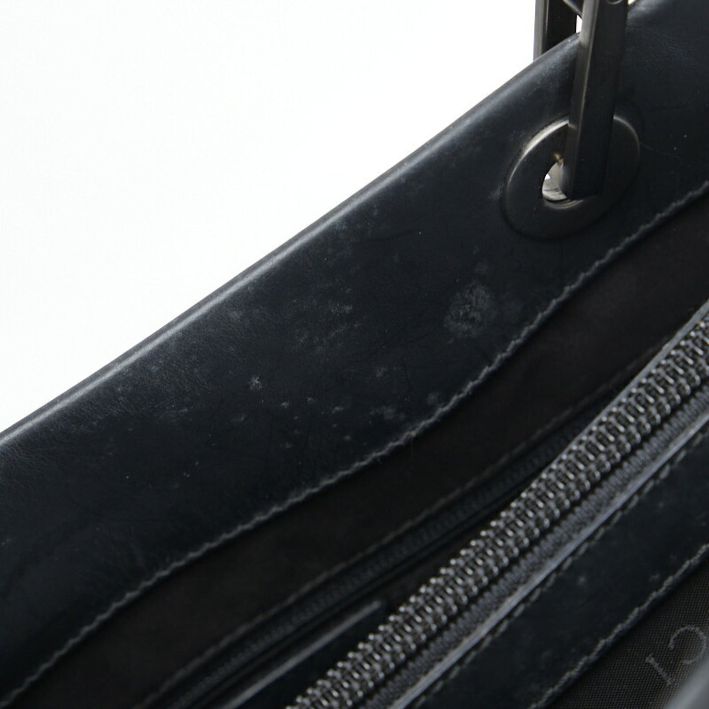 GUCCI Bamboo Handbag Tote Bag 0021016 Black Leather Ladies
