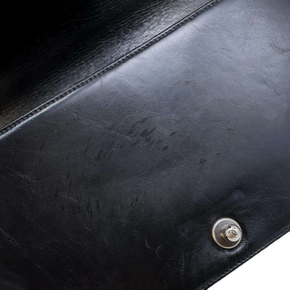 Chanel Sac Boy en cuir noir