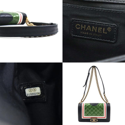 Chanel Sac Boy en cuir noir