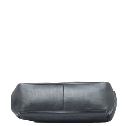 GUCCI Charm Handbag 92726 Black Canvas Leather Women's