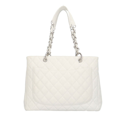 Chanel Sac GST en cuir caviar blanc