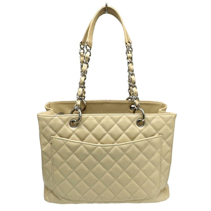 Chanel Sac GST en cuir caviar beige