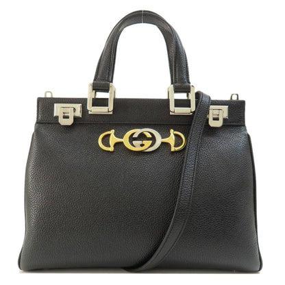 GUCCI 569712 Zumi Handbag Leather Women's