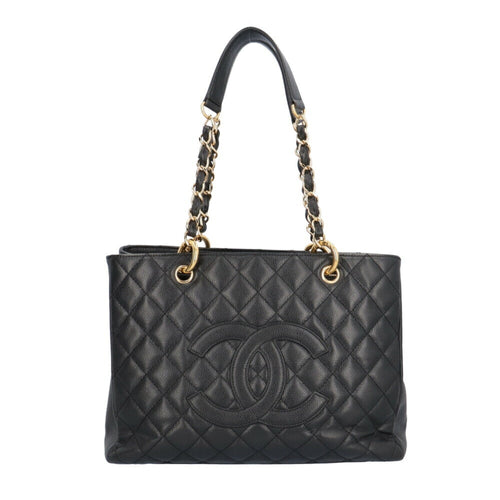 Chanel Sac GST en cuir caviar noir