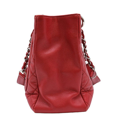 Chanel Sac GST en cuir caviar rouge