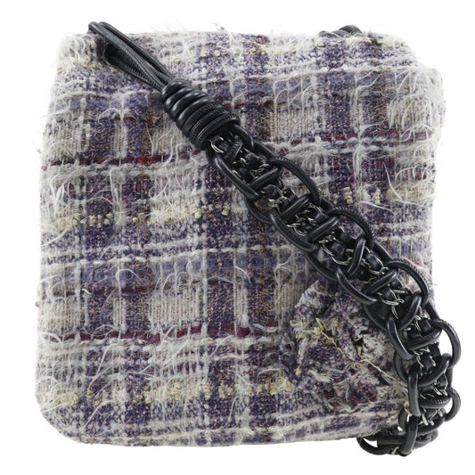 Chanel Sac Flap en tweed violet