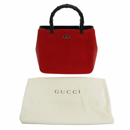 GUCCI Bamboo Handbag 002/1061 Red Ladies