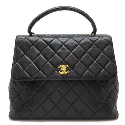 Chanel Sac Flap en cuir noir