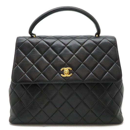 Chanel Sac Flap en cuir noir