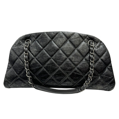 Chanel Sac Mademoiselle en cuir gris