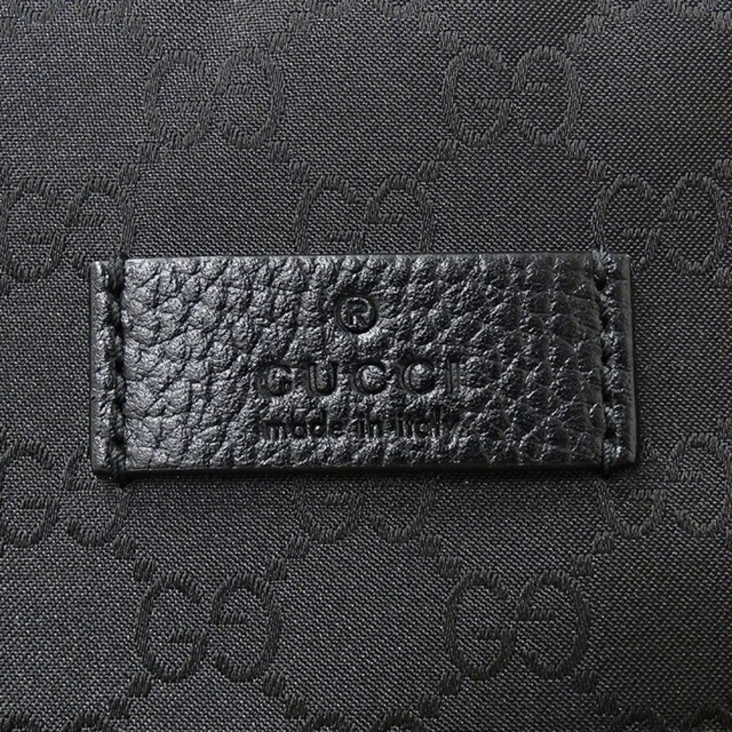GUCCI bag men's shoulder nylon black 449184