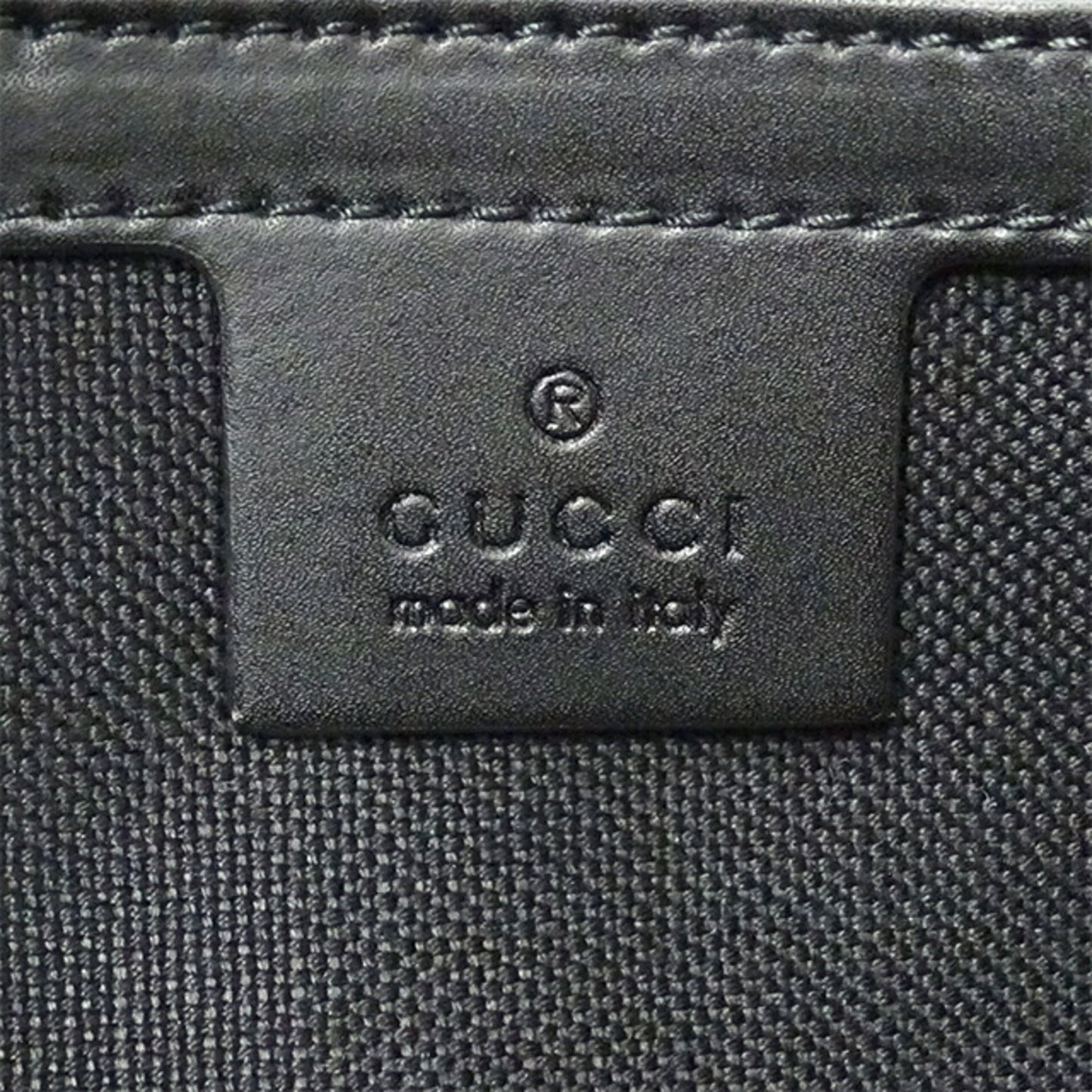 GUCCI bag men's body waist belt black 474293
