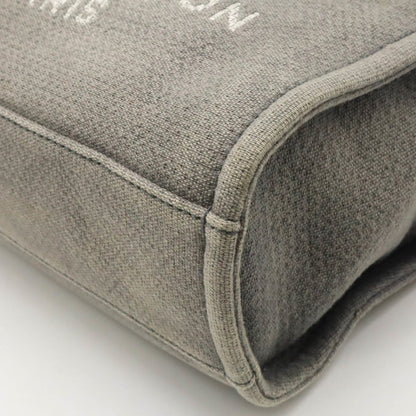 Chanel Sac Deauville en toile noir