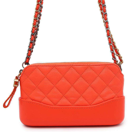 Chanel Sac Gabrielle en cuir orange