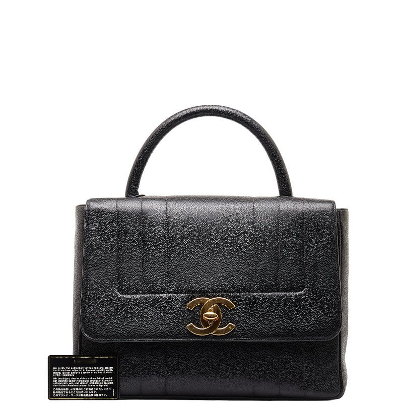 Chanel Caviar Skin Mademoiselle Coco Mark Handbag
