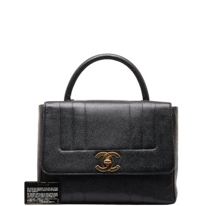 Chanel Caviar Skin Mademoiselle Coco Mark Handbag